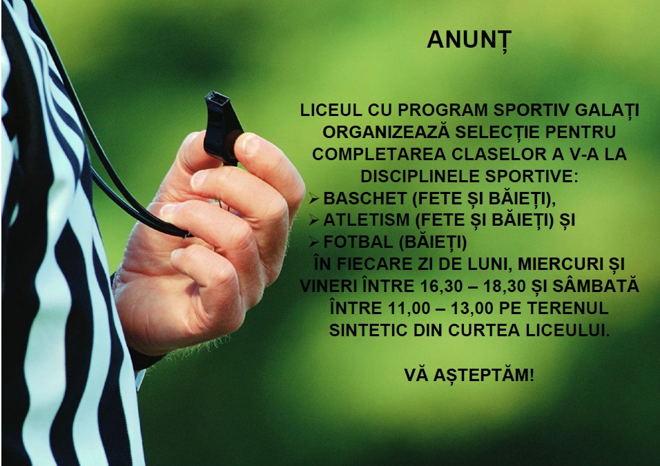 Inscriere clasa a V-a, an scolar 2016 - 2017